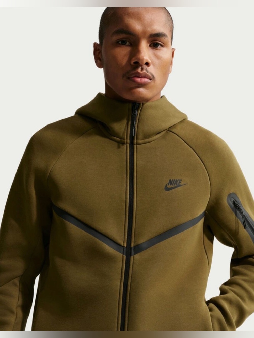 NIKE Tech Men's Fleece Windrunner Full-Zip Hoodie Jacket - LTT=large extra tall